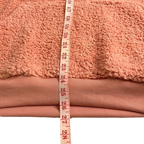 Asos Design Sherpa Hoodie Kangaroo Pocket Casual Top Sz S - Picture 6 of 7